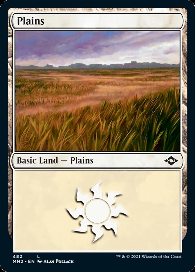 Plains (482) (Foil Etched) [Modern Horizons 2] | Jomio and Rueliete's Cards and Comics