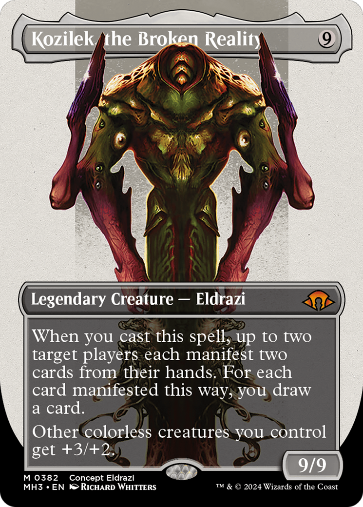 Kozilek, the Broken Reality (Borderless) (Serialized) [Modern Horizons 3] | Jomio and Rueliete's Cards and Comics