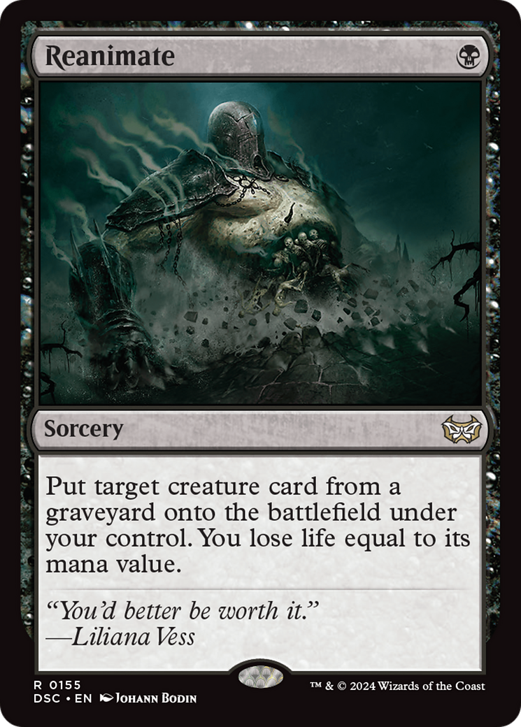 Reanimate [Duskmourn: House of Horror Commander] | Jomio and Rueliete's Cards and Comics