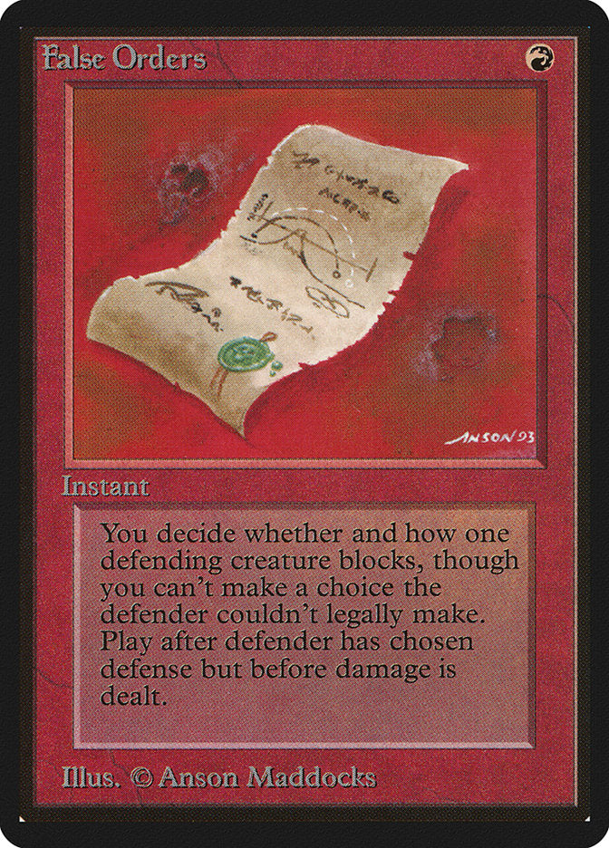 False Orders [Beta Edition] | Jomio and Rueliete's Cards and Comics