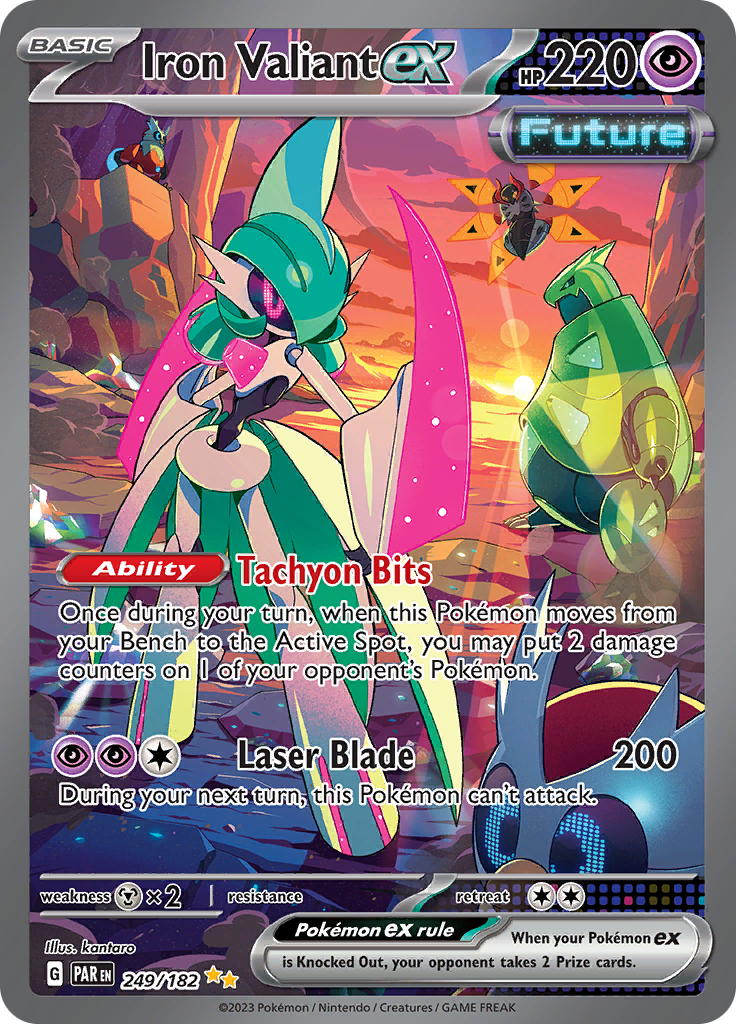 Iron Valiant ex (249/182) [Scarlet & Violet: Paradox Rift] | Jomio and Rueliete's Cards and Comics