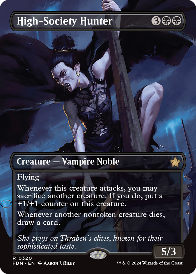High-Society Hunter (Borderless) [Foundations] | Jomio and Rueliete's Cards and Comics