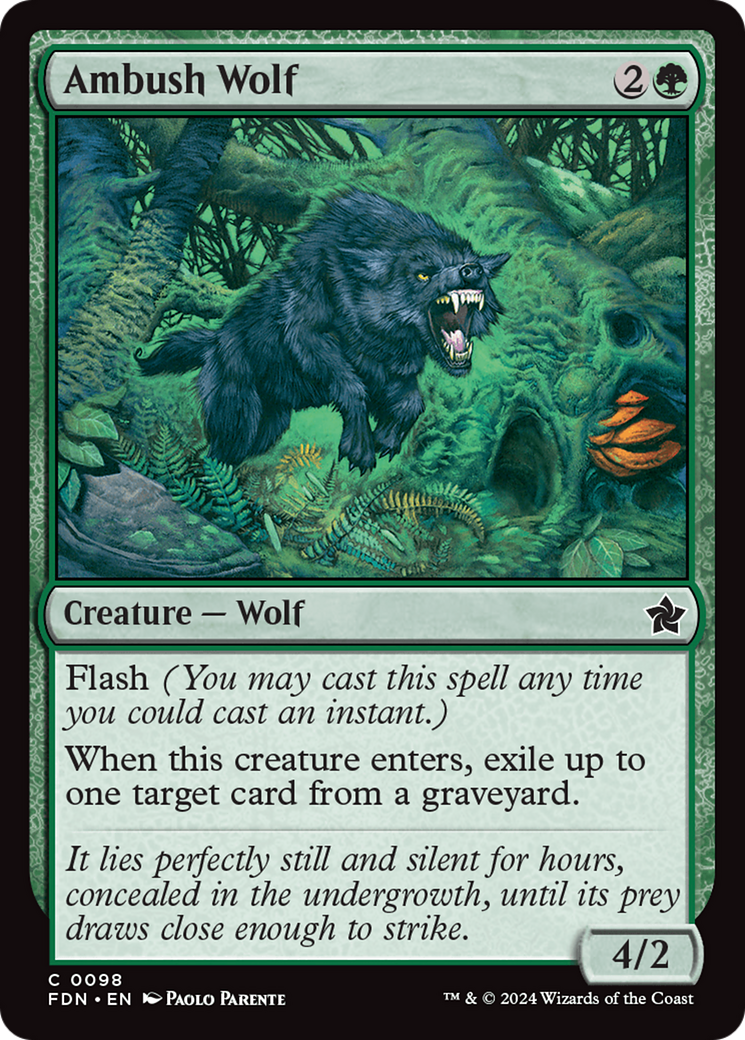 Ambush Wolf [Foundations] | Jomio and Rueliete's Cards and Comics