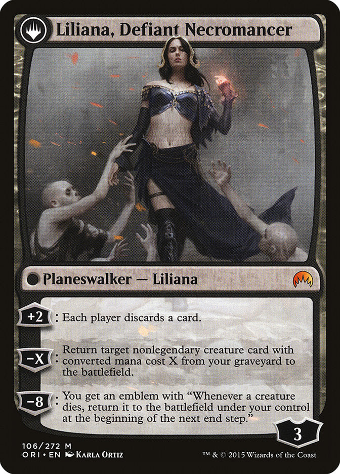 Liliana, Heretical Healer // Liliana, Defiant Necromancer [Magic Origins] | Jomio and Rueliete's Cards and Comics