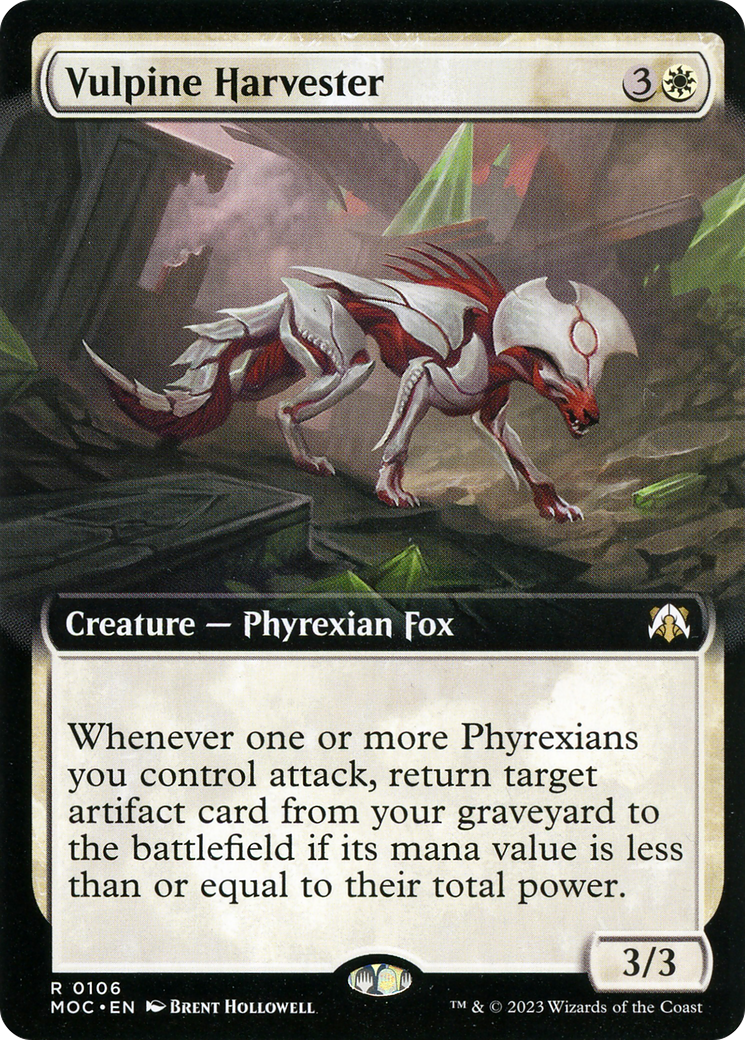 Vulpine Harvester (Extended Art) [March of the Machine Commander] | Jomio and Rueliete's Cards and Comics