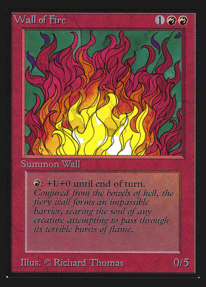 Wall of Fire [International Collectors' Edition] | Jomio and Rueliete's Cards and Comics