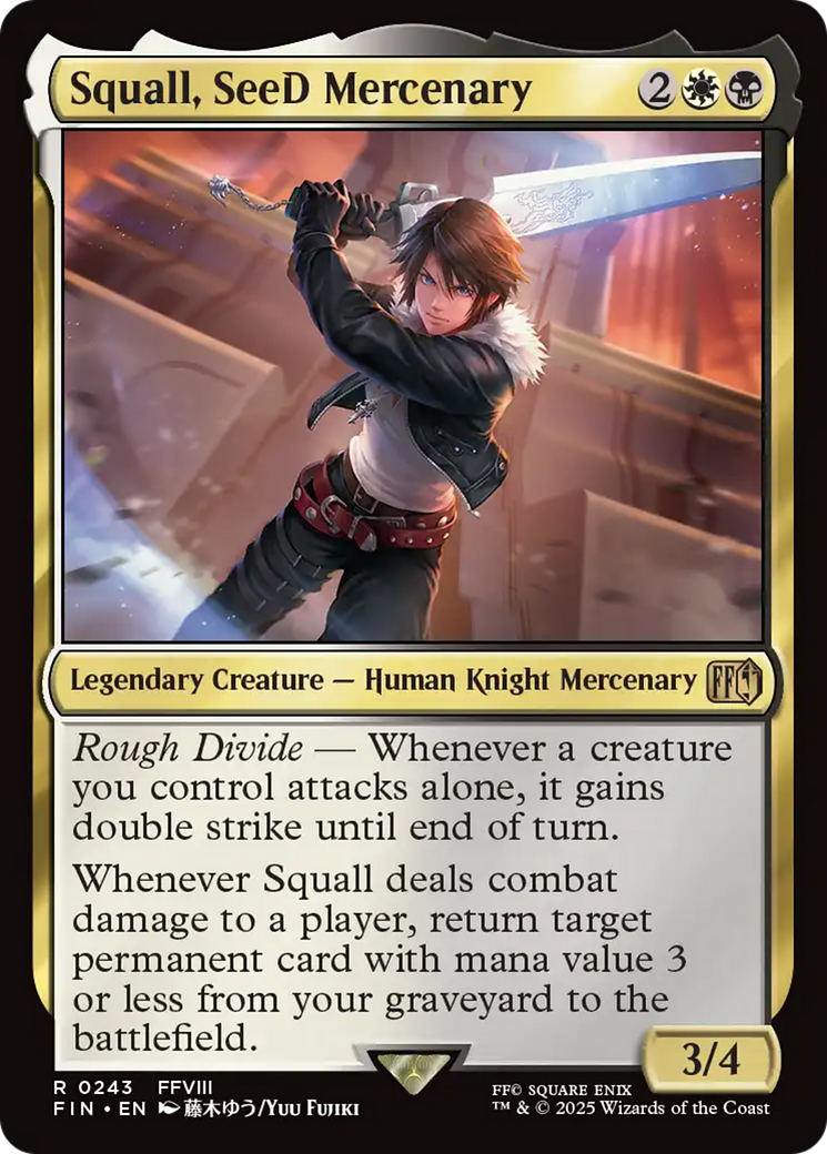 Squall, SeeD Mercenary [FINAL FANTASY] | Jomio and Rueliete's Cards and Comics