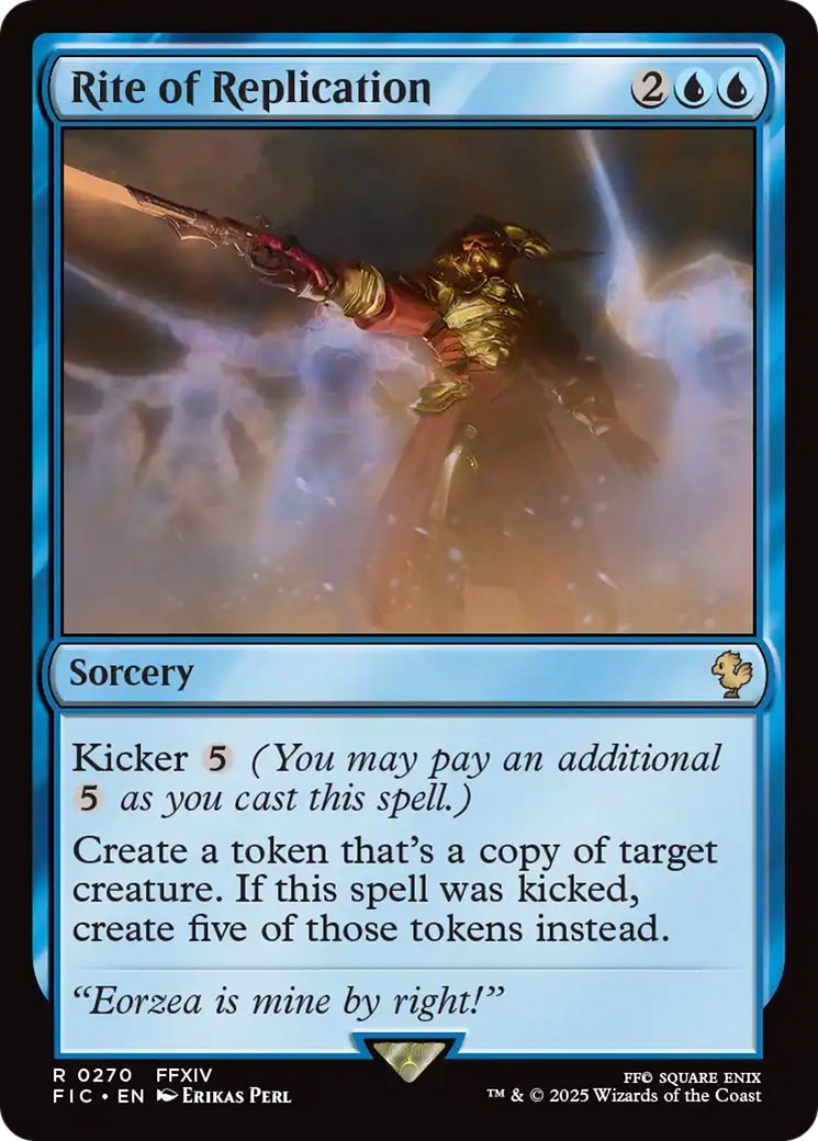 Rite of Replication [FINAL FANTASY Commander] | Jomio and Rueliete's Cards and Comics