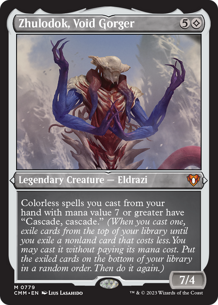 Zhulodok, Void Gorger (Display Commander) (Foil Etched) [Commander Masters] | Jomio and Rueliete's Cards and Comics