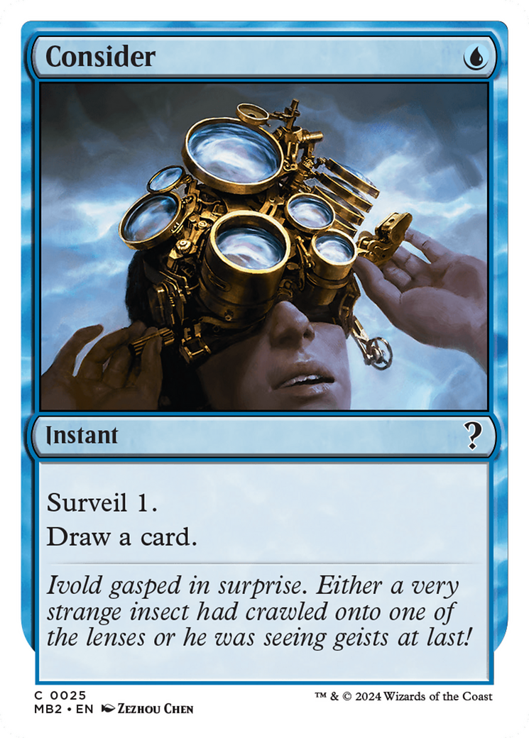 Consider (White Border) [Mystery Booster 2] | Jomio and Rueliete's Cards and Comics