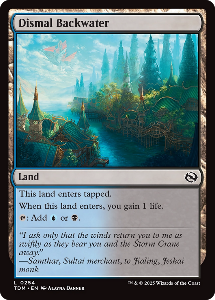 Dismal Backwater [Tarkir: Dragonstorm] | Jomio and Rueliete's Cards and Comics
