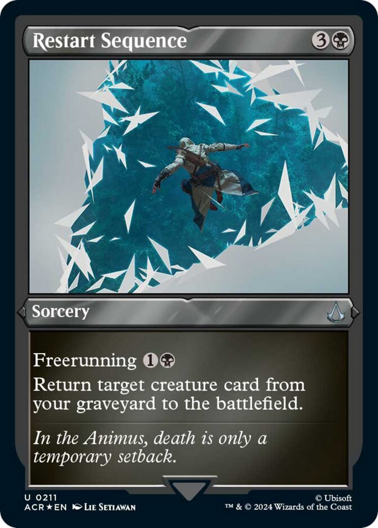 Restart Sequence (Foil Etched) [Assassin's Creed] | Jomio and Rueliete's Cards and Comics