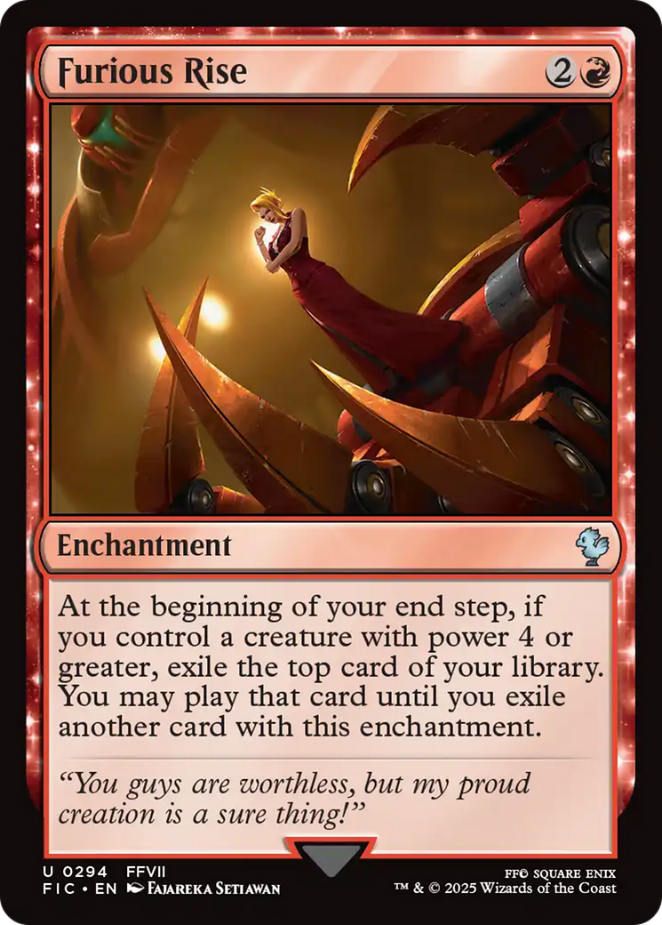 Furious Rise [FINAL FANTASY Commander] | Jomio and Rueliete's Cards and Comics