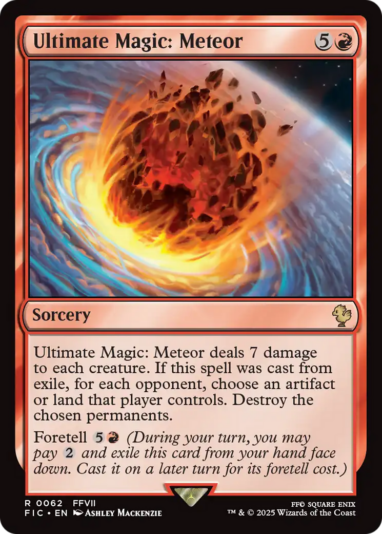 Ultimate Magic: Meteor [FINAL FANTASY Commander] | Jomio and Rueliete's Cards and Comics