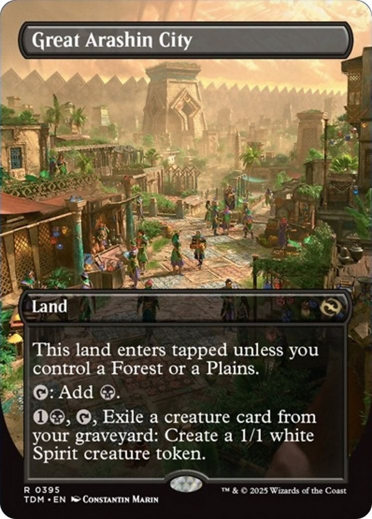 Great Arashin City (Borderless) [Tarkir: Dragonstorm] | Jomio and Rueliete's Cards and Comics