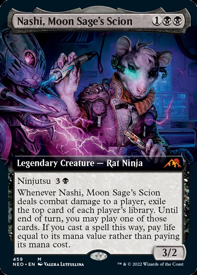 Nashi, Moon Sage's Scion (Extended Art) [Kamigawa: Neon Dynasty] | Jomio and Rueliete's Cards and Comics