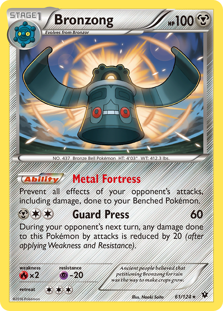 Bronzong (61/124) [XY: Fates Collide] | Jomio and Rueliete's Cards and Comics