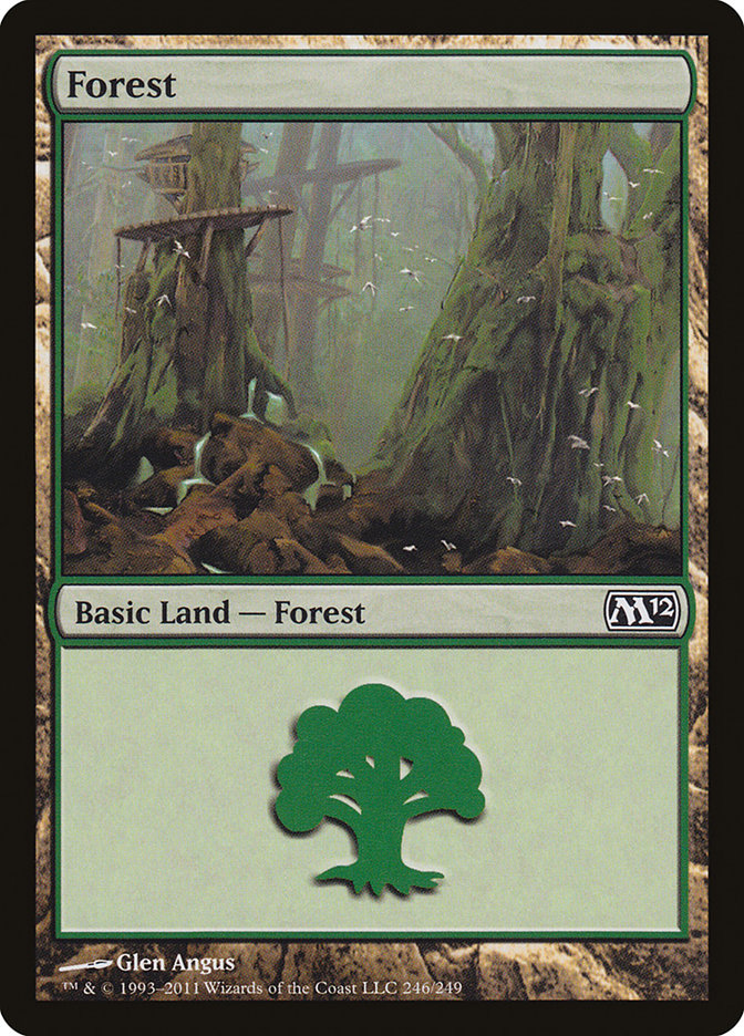 Forest (246) [Magic 2012] | Jomio and Rueliete's Cards and Comics