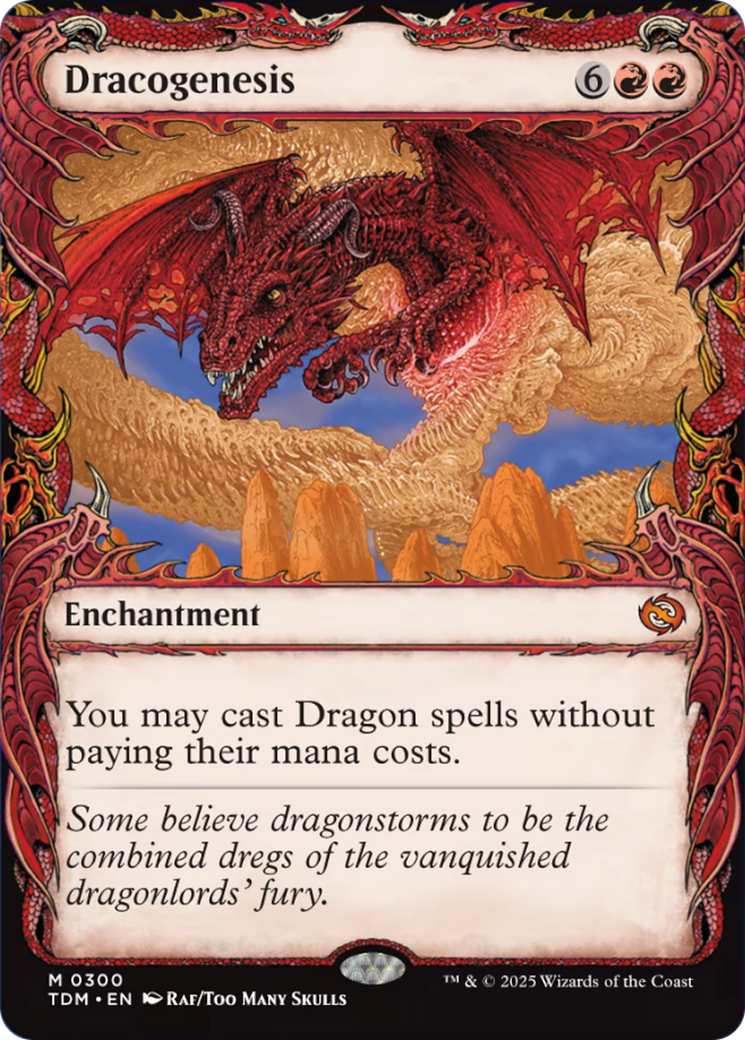 Dracogenesis (0300) (Showcase) [Tarkir: Dragonstorm] | Jomio and Rueliete's Cards and Comics