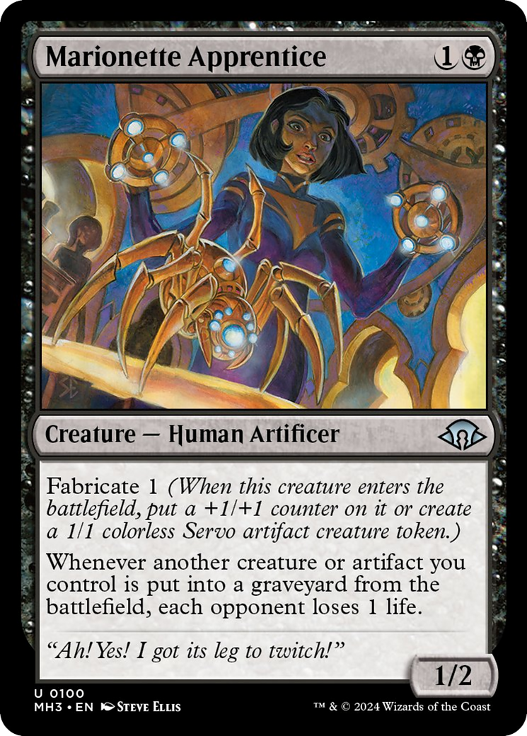 Marionette Apprentice [Modern Horizons 3] | Jomio and Rueliete's Cards and Comics