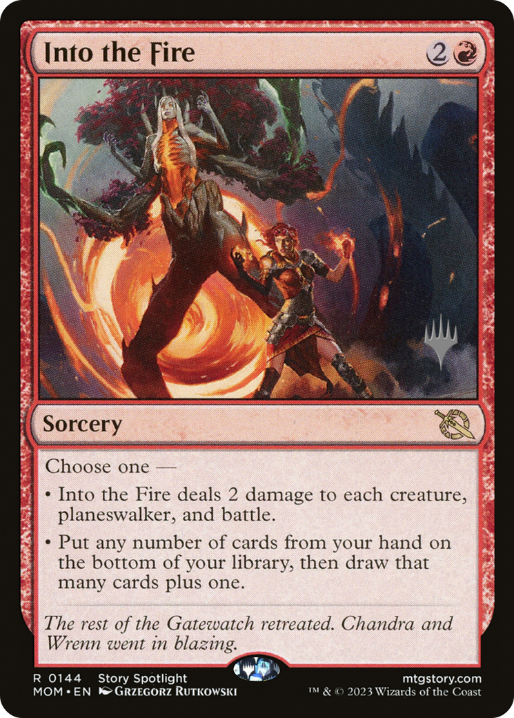 Into the Fire (Promo Pack) [March of the Machine Promos] | Jomio and Rueliete's Cards and Comics