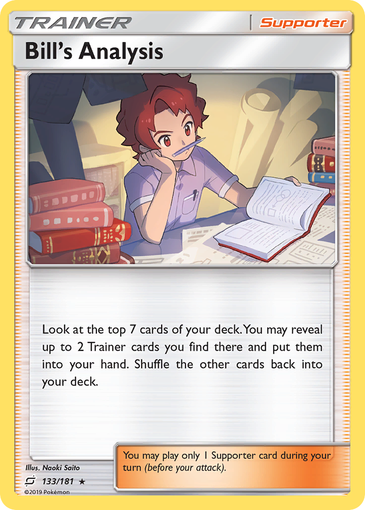 Bill's Analysis (133/181) [Sun & Moon: Team Up] | Jomio and Rueliete's Cards and Comics