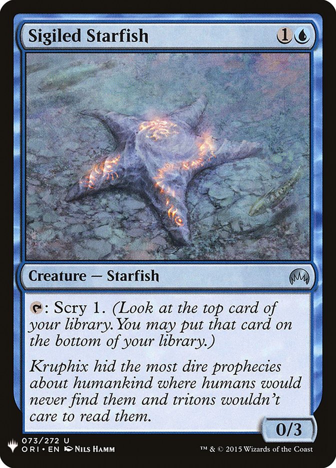 Sigiled Starfish [Mystery Booster] | Jomio and Rueliete's Cards and Comics