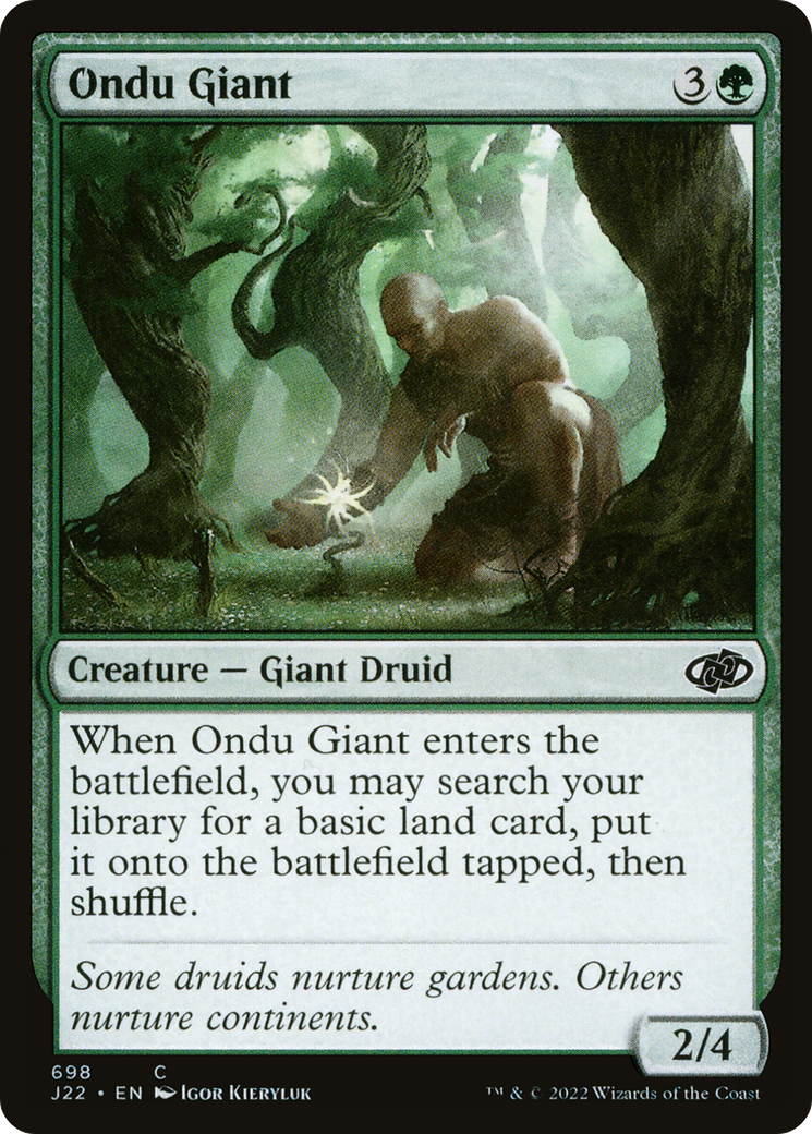 Ondu Giant [Jumpstart 2022] | Jomio and Rueliete's Cards and Comics