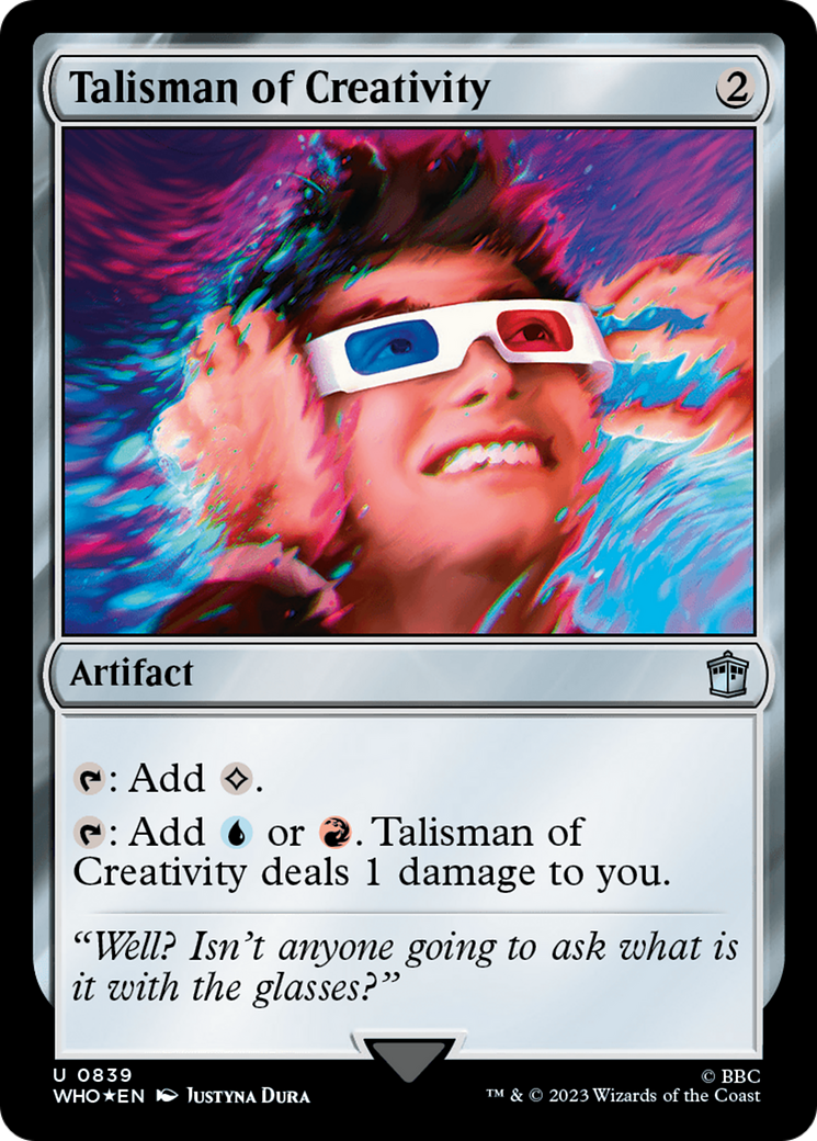 Talisman of Creativity (Surge Foil) [Doctor Who] | Jomio and Rueliete's Cards and Comics