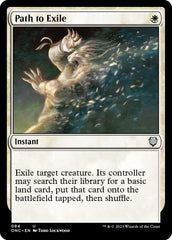 Path to Exile [Phyrexia: All Will Be One Commander] | Jomio and Rueliete's Cards and Comics