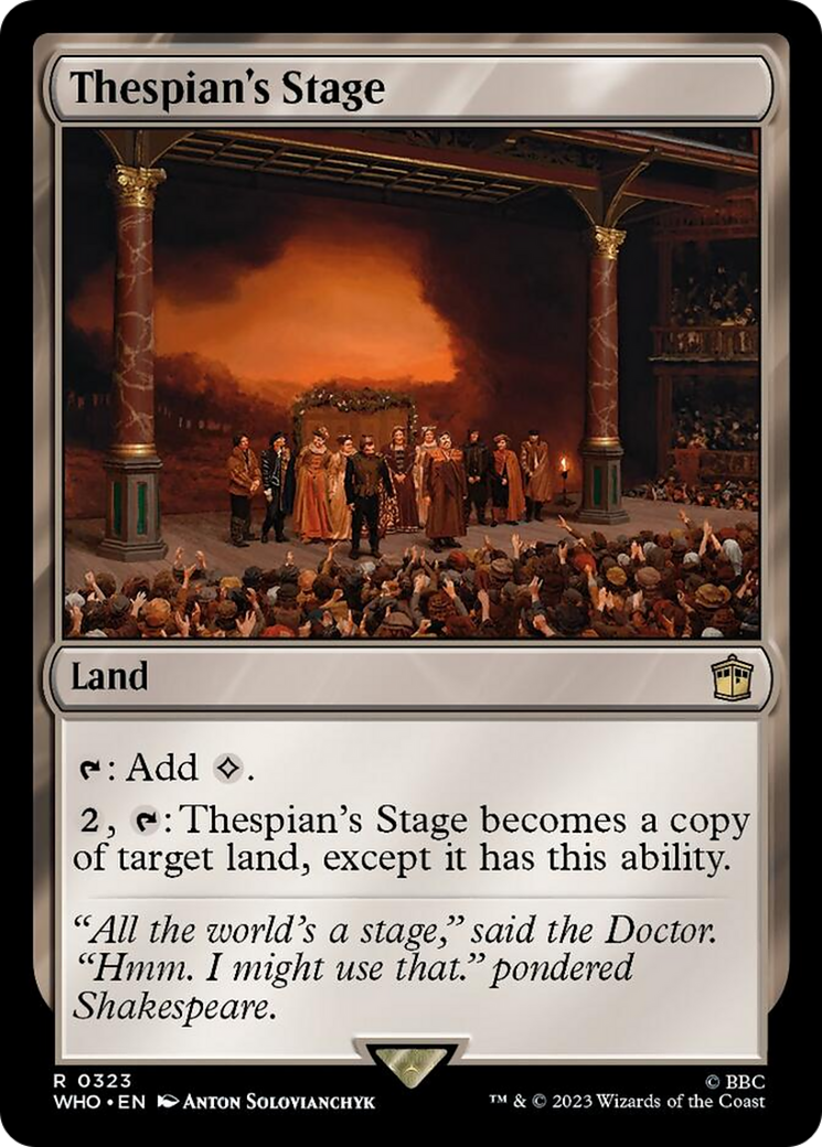 Thespian's Stage [Doctor Who] | Jomio and Rueliete's Cards and Comics