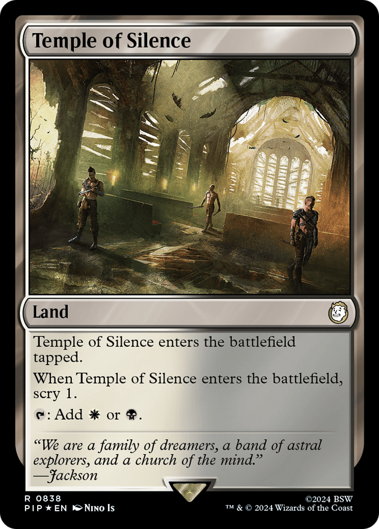 Temple of Silence (Surge Foil) [Fallout] | Jomio and Rueliete's Cards and Comics