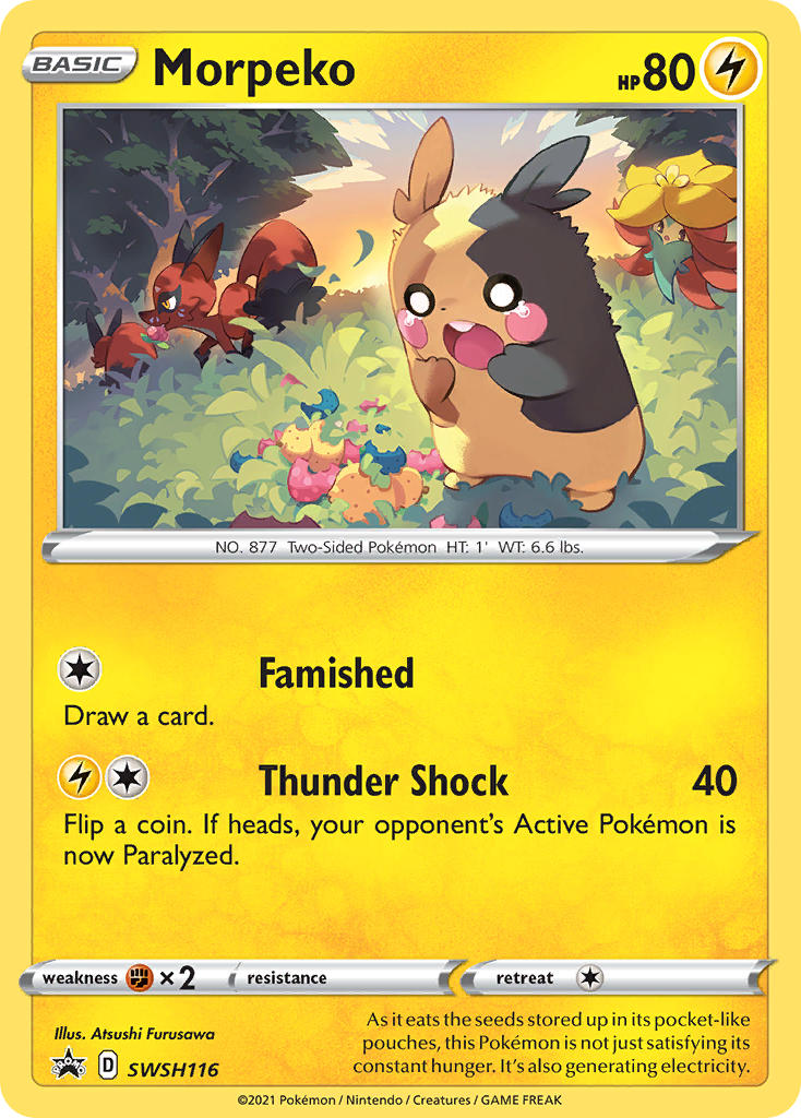 Morpeko (SWSH116) [Sword & Shield: Black Star Promos] | Jomio and Rueliete's Cards and Comics