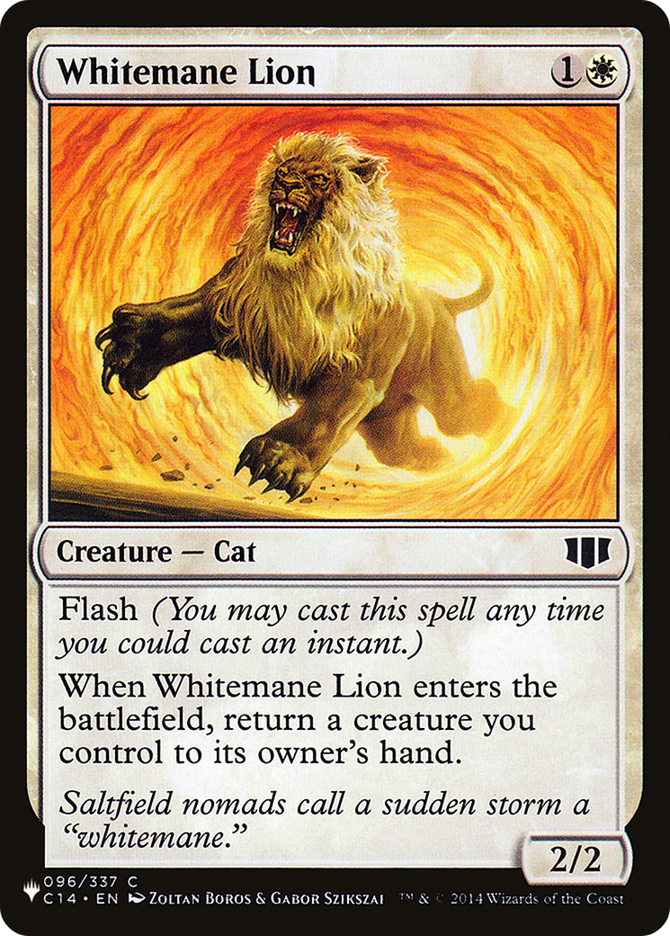 Whitemane Lion (PLC) [The List] | Jomio and Rueliete's Cards and Comics