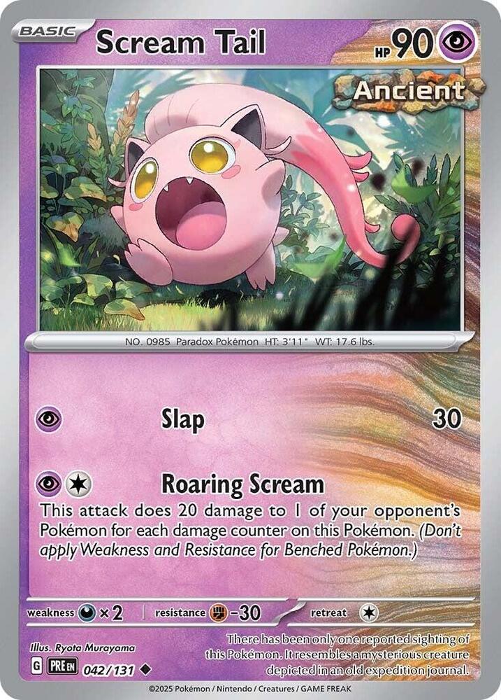 Scream Tail (042/131) [Scarlet & Violet: Prismatic Evolutions] | Jomio and Rueliete's Cards and Comics