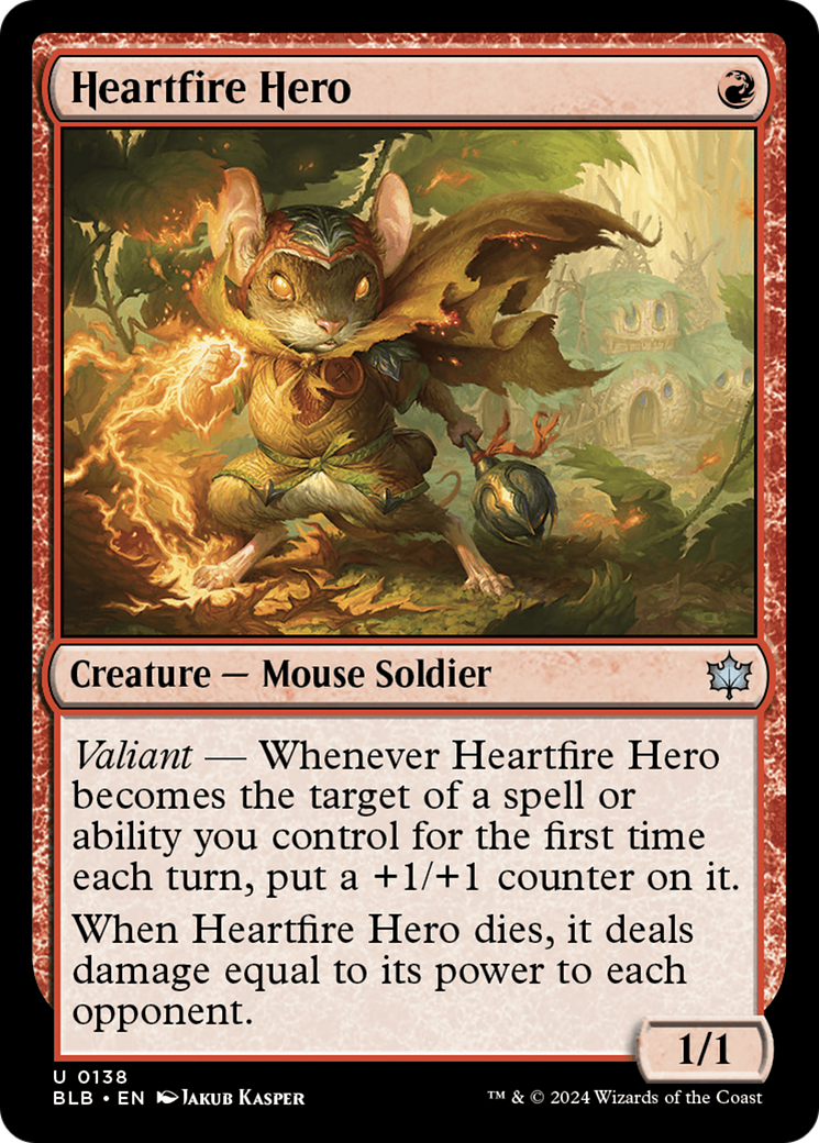 Heartfire Hero [Bloomburrow] | Jomio and Rueliete's Cards and Comics