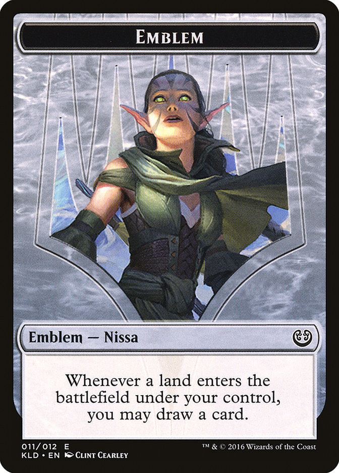 Nissa, Vital Force Emblem [Kaladesh Tokens] | Jomio and Rueliete's Cards and Comics