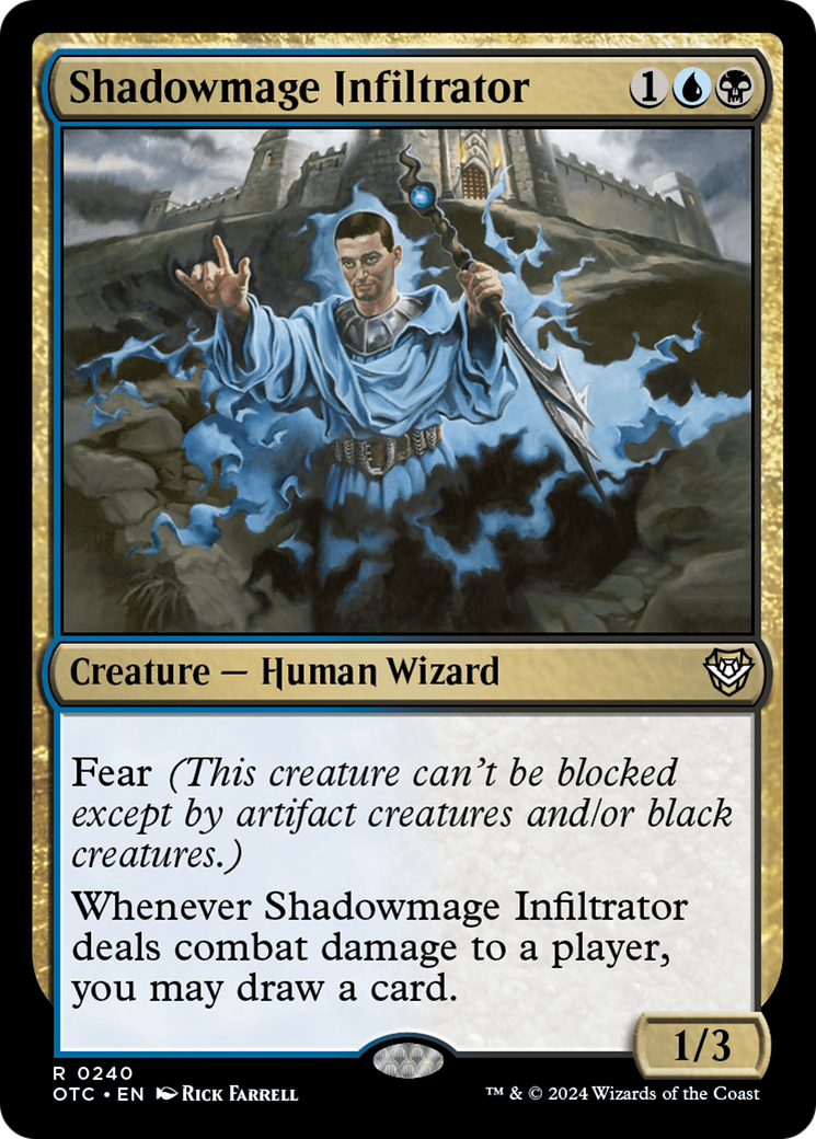 Shadowmage Infiltrator [Outlaws of Thunder Junction Commander] | Jomio and Rueliete's Cards and Comics