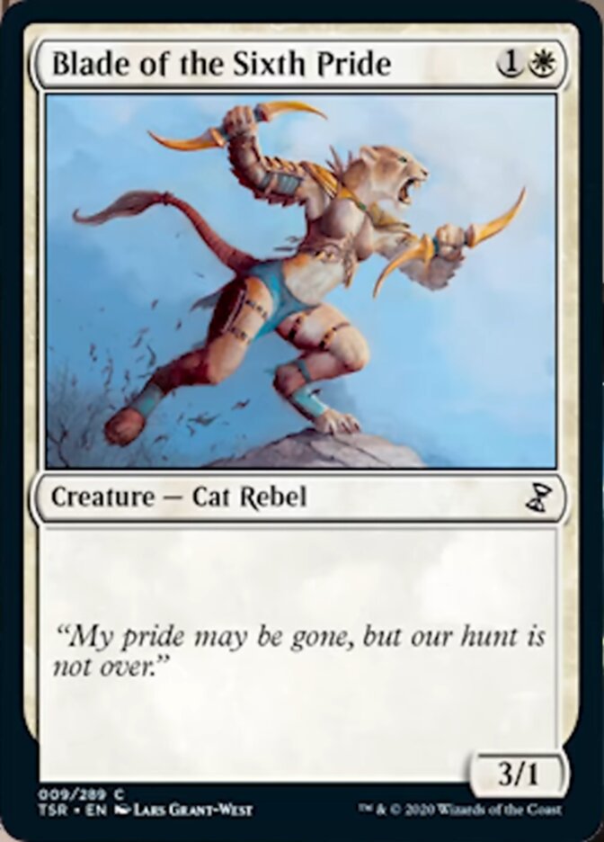 Blade of the Sixth Pride [Time Spiral Remastered] | Jomio and Rueliete's Cards and Comics