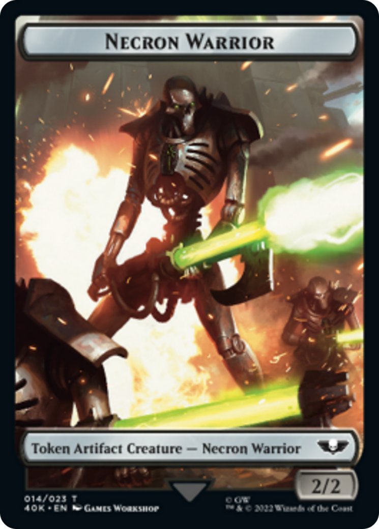 Necron Warrior // Insect Double-Sided Token [Warhammer 40,000 Tokens] | Jomio and Rueliete's Cards and Comics