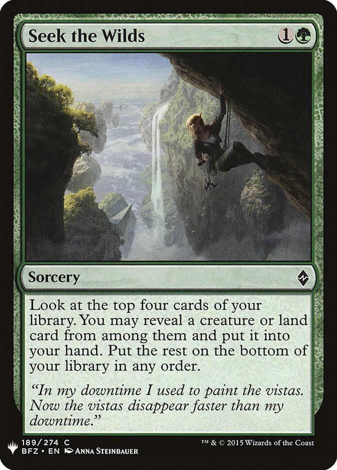 Seek the Wilds [Mystery Booster] | Jomio and Rueliete's Cards and Comics