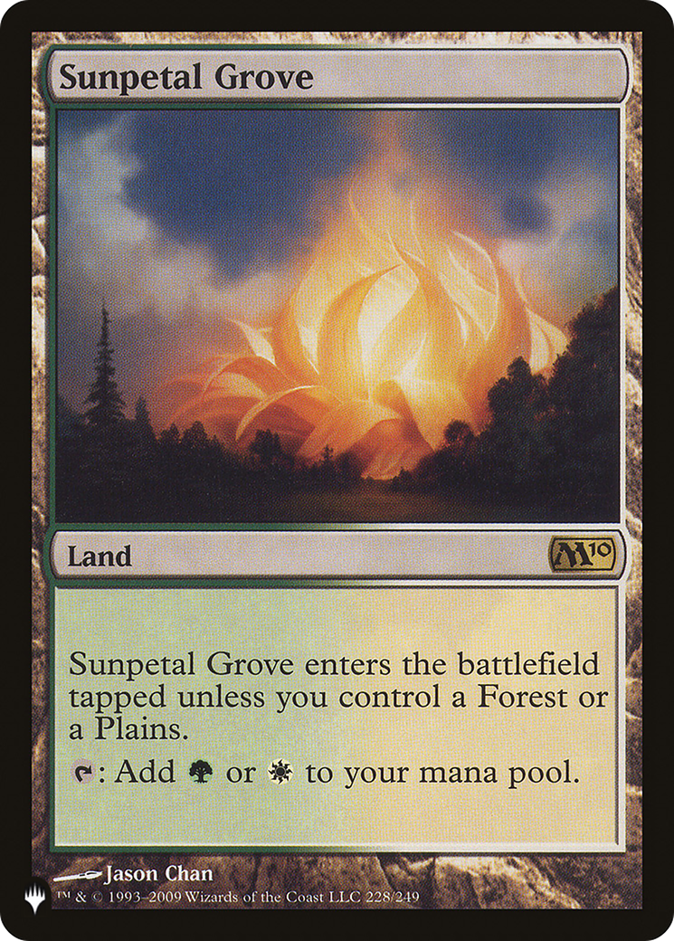 Sunpetal Grove [The List] | Jomio and Rueliete's Cards and Comics