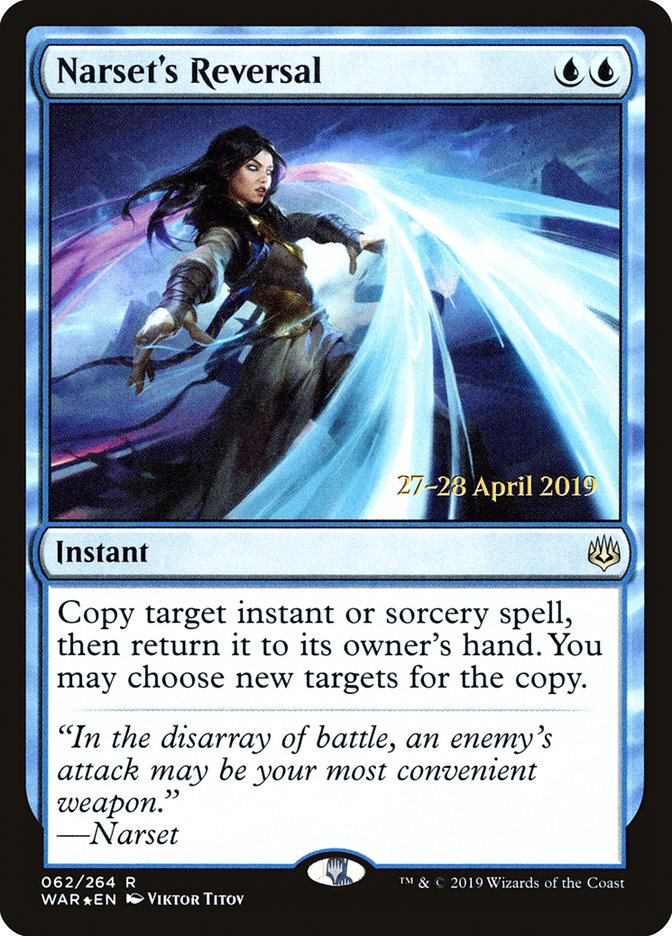 Narset's Reversal [War of the Spark Prerelease Promos] | Jomio and Rueliete's Cards and Comics