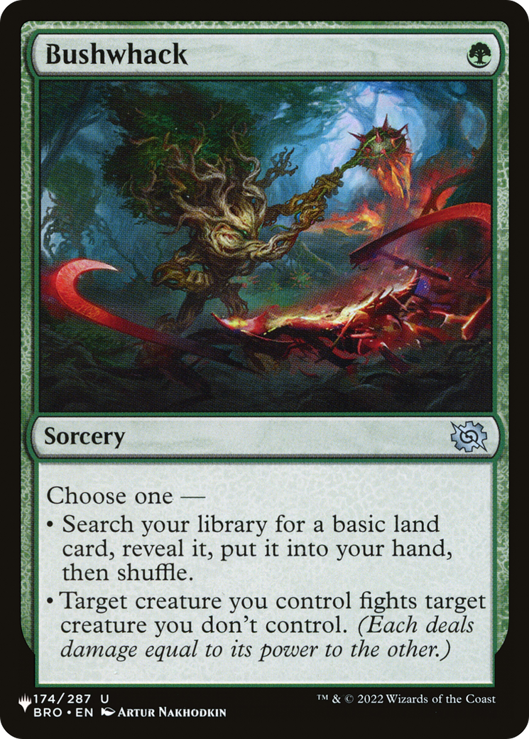 Bushwhack [The List] | Jomio and Rueliete's Cards and Comics