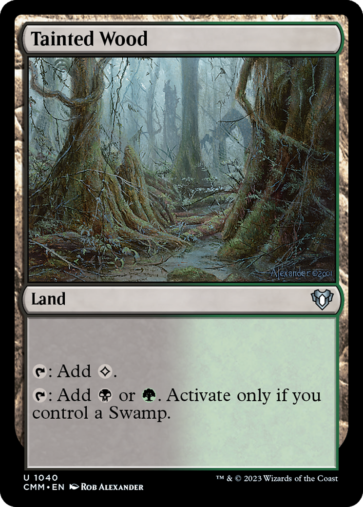 Tainted Wood [Commander Masters] | Jomio and Rueliete's Cards and Comics
