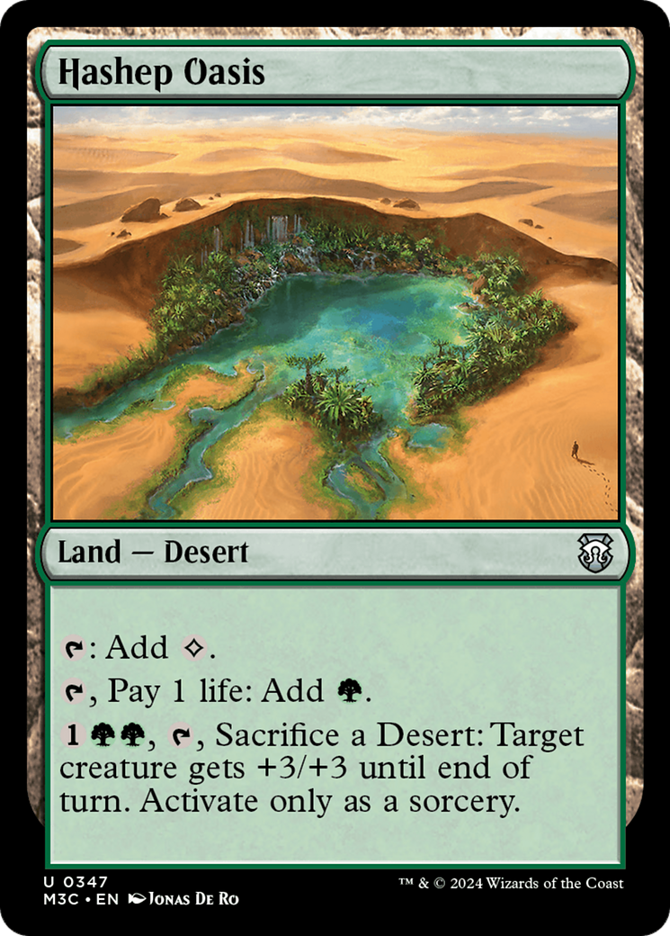 Hashep Oasis (Ripple Foil) [Modern Horizons 3 Commander] | Jomio and Rueliete's Cards and Comics