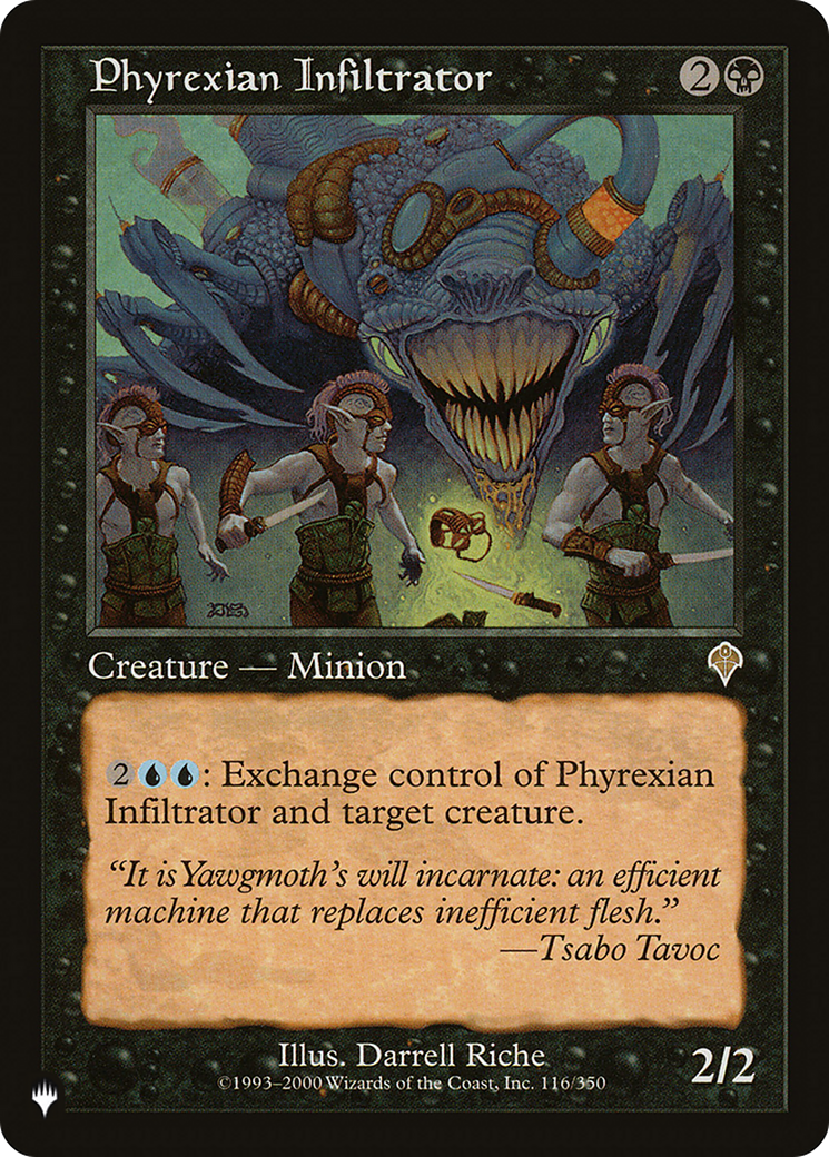 Phyrexian Infiltrator [The List] | Jomio and Rueliete's Cards and Comics