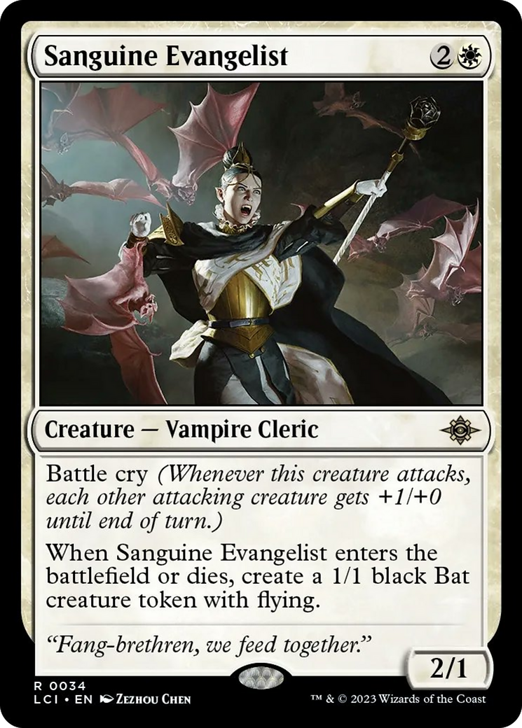 Sanguine Evangelist [The Lost Caverns of Ixalan] | Jomio and Rueliete's Cards and Comics