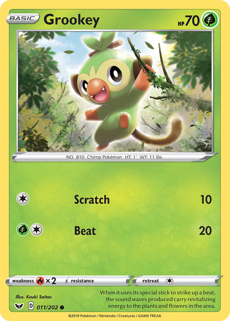 Grookey (011/202) [Sword & Shield: Base Set] | Jomio and Rueliete's Cards and Comics