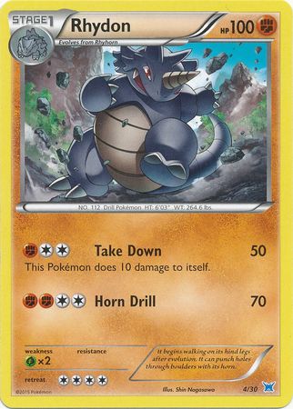 Rhydon (4/30) [XY: Trainer Kit 2 - Latios] | Jomio and Rueliete's Cards and Comics